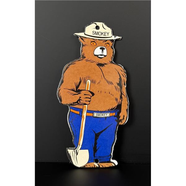 Porcelain USFS US Forest Service Smokey Bear Sign