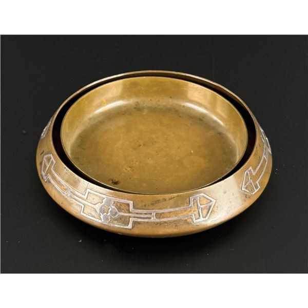 Heintz Sterling on Bronze Nested Ashtray