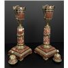 Image 10 : French Rouge Marble Bronze Cassolettes