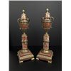 Image 2 : French Rouge Marble Bronze Cassolettes