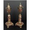 Image 4 : French Rouge Marble Bronze Cassolettes