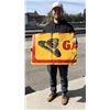 Image 1 : Litening Oil Gasoline Montana Cowboy Hat Sign