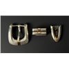 Image 1 : Sterling Silver 14k Gold Ranger Belt Buckle Set