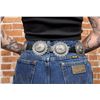 Image 2 : Kirk Smith Navajo Sterling Silver Concho Belt