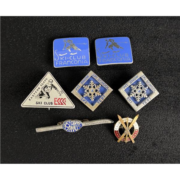 Vintage Ski Club Badges and Pins