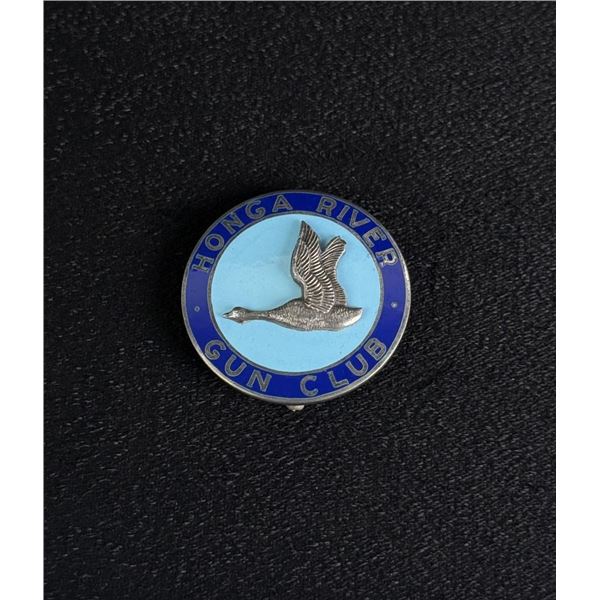 Honga River Gun Club Sterling Silver Enamel Pin