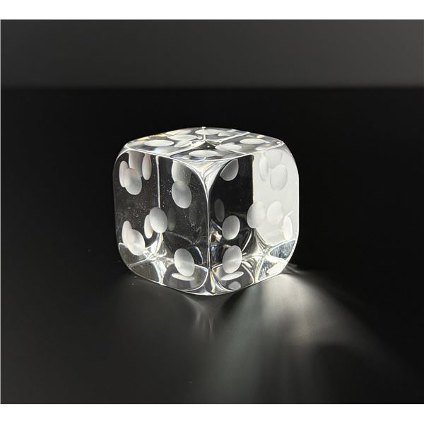 Baccarat Crystal Dice Paperweight