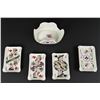 Image 1 : Playing Card Suit Porcelain Ashtray Set