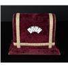 Image 1 : Victorian Velvet Playing Card Box or Case