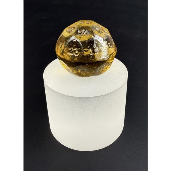 Art Deco Czech Glass Fortune Ball Dice