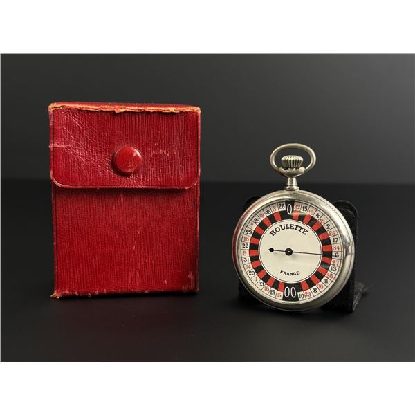 Frontier Gambling Roulette Wheel Pocket Watch
