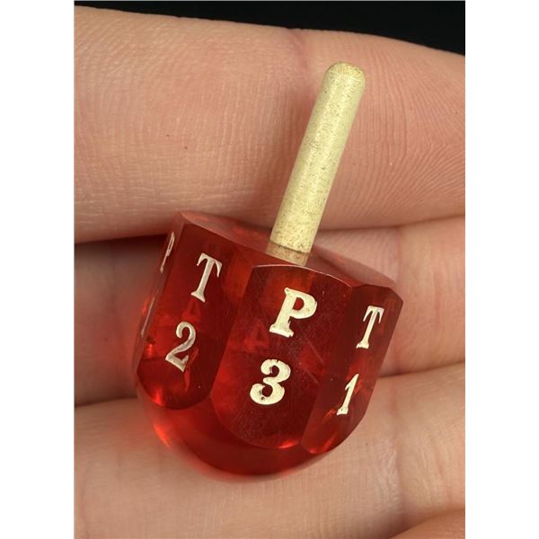 Put and Take Lucite Frontier Gambling Top