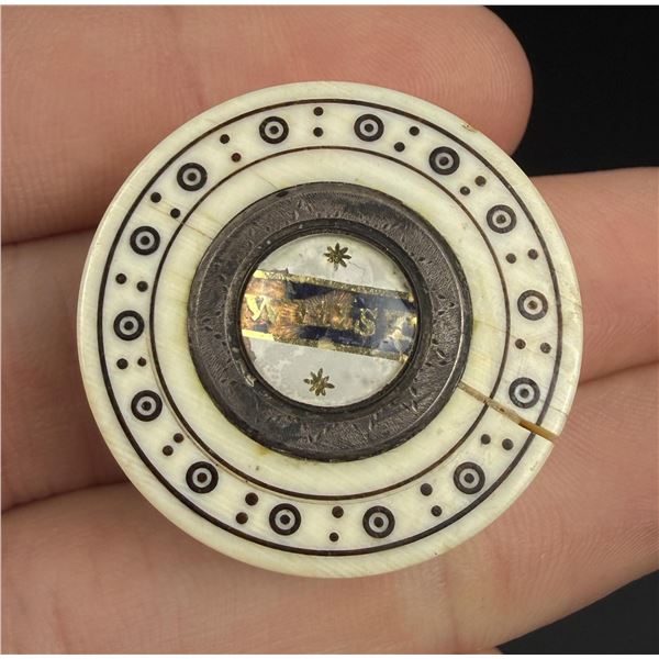 Georgian Whist Gaming Counter Case and Markers