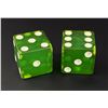 Image 1 : Oversize Green Lucite Dice