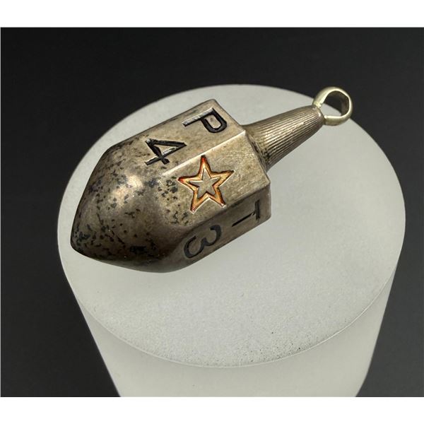Put and Take Sterling Silver Gambling Teetotum