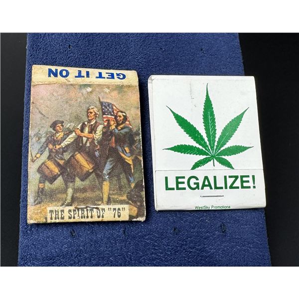 Vintage Legalize Marijuana Hippie Matchbooks