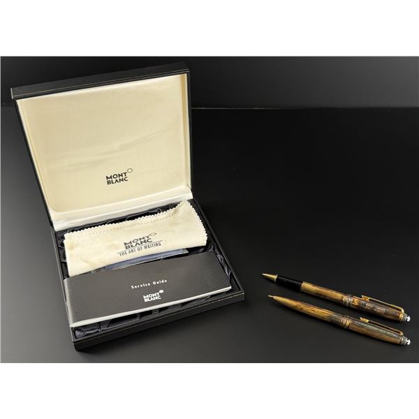 Montblanc Meisterstuck Sterling Ballpoint Pen Set