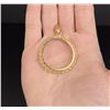 Image 1 : 14k Gold Krugerrand Coin Bezel Pendant