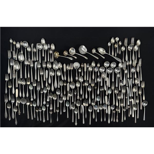 Large Collection of Sterling Silver Flatware