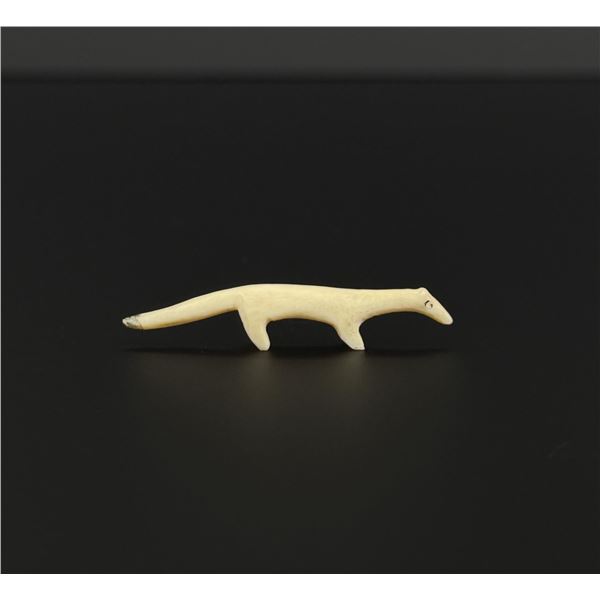 Alaskan Inuit Eskimo Ivory Carved Ermine