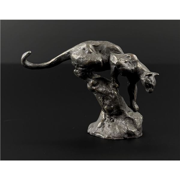 Philip R Goodwin Mountain Lion Bronze