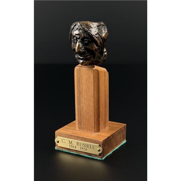 Charles M Russell Big Nose Pipe Bowl Bronze