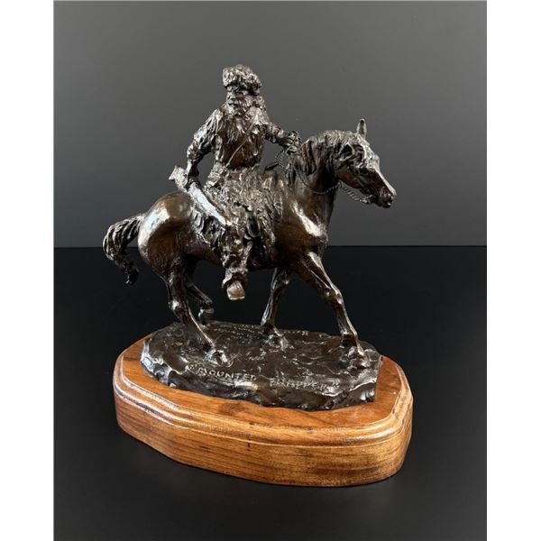 Bob Scriver Mounted Trapper Bronze