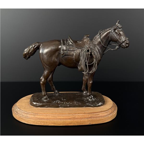 Ace Powell Saddle Horse Bronze