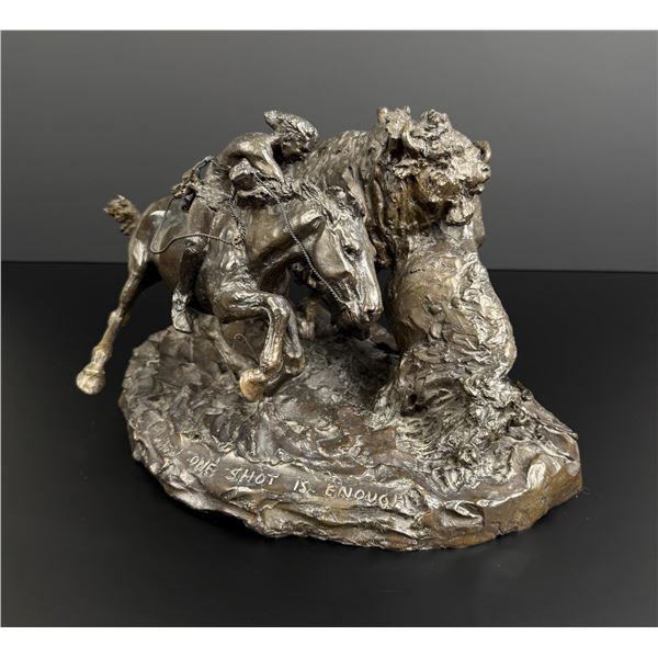 Bob Scriver When One Shot is Enough Bronze