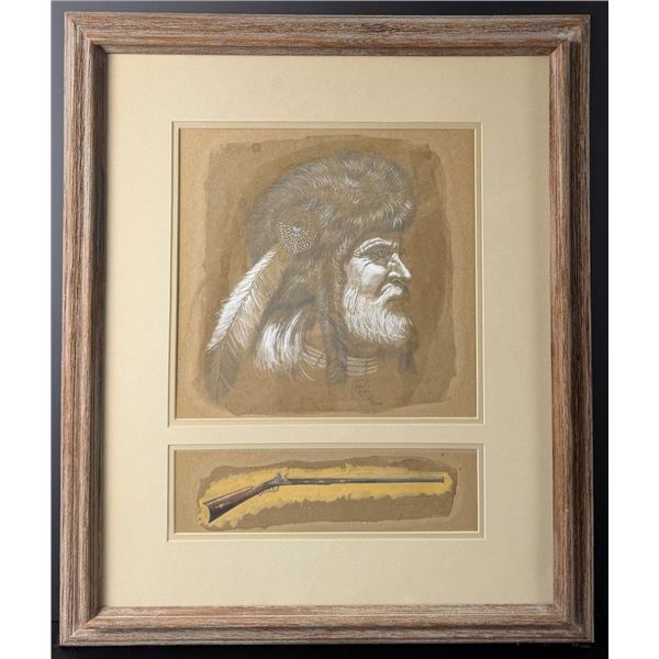 Marvin Enes Mountain Man Painting