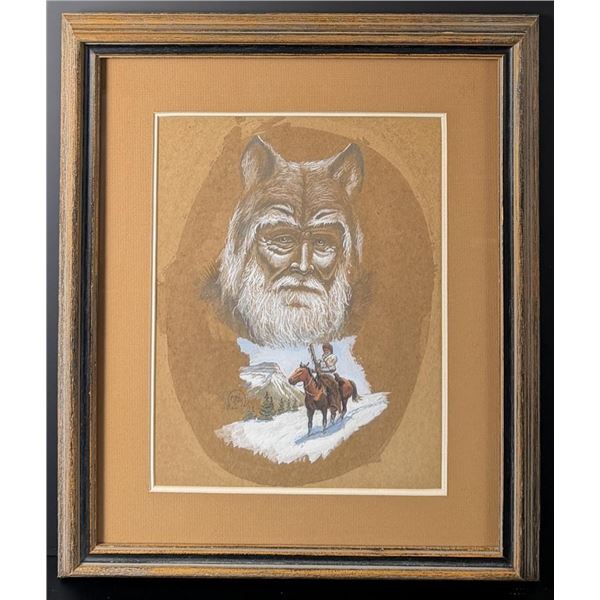 Marvin Enes Mountain Man Painting