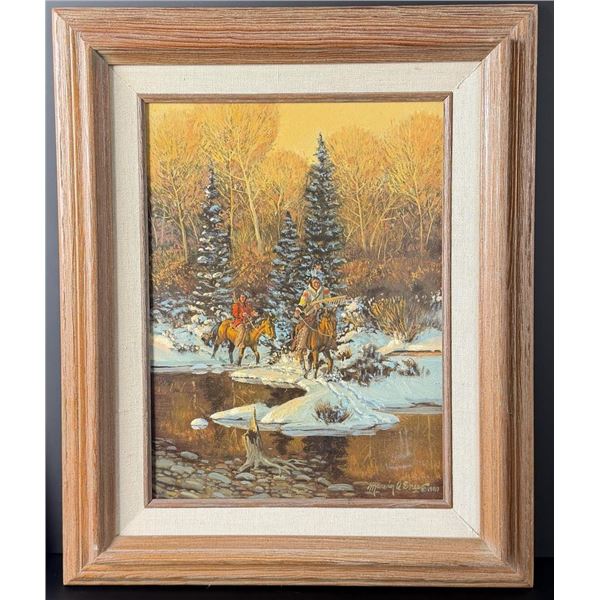 Marvin Enes Fording the River Painting