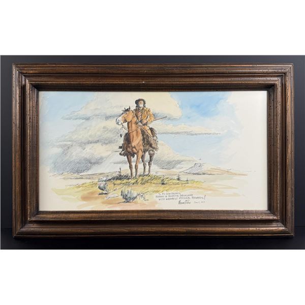 Marvin Enes Buffalo Hunter Painting