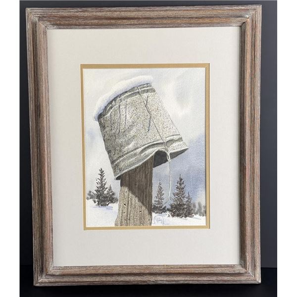 Marvin Enes Winter Bucket Painting