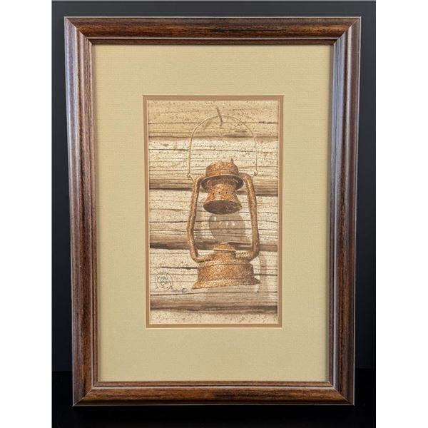 Marvin Enes Barn Lantern Painting