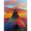 Image 5 : Colt Idol Many Horse Sundown Painting