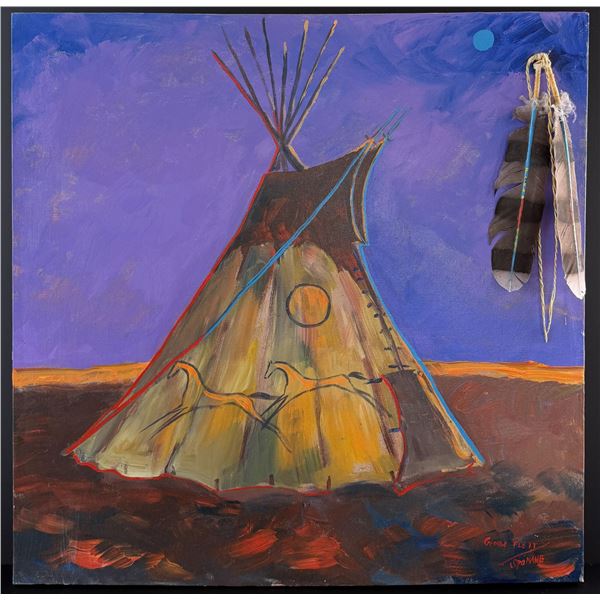 George Flett Silence of the Plains Painting