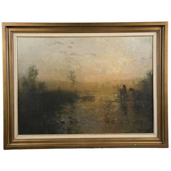 Richard Murray Sunrise on the Prairie Painting