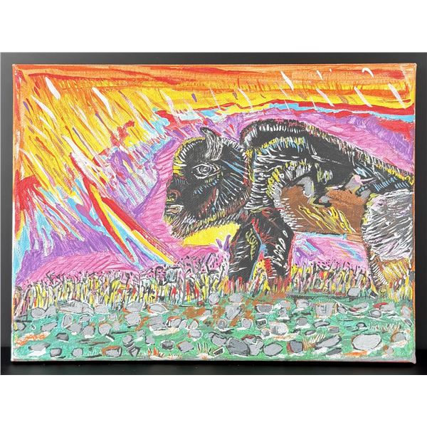 Montana Blackfoot Urban Indian Art Painting