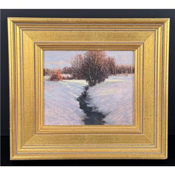 Donald Jurney Icebound Brook Painting
