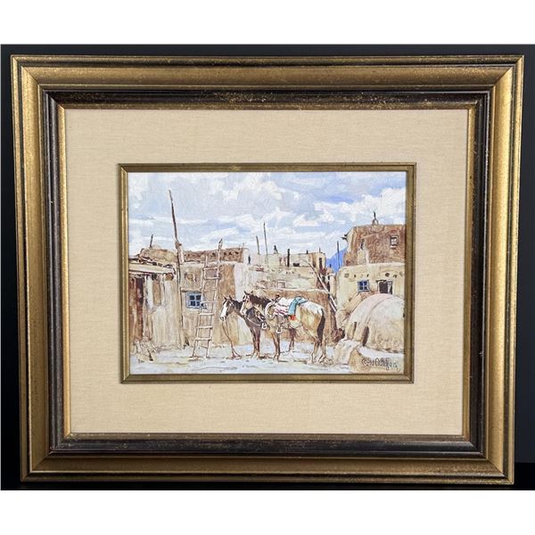 Ross Stefan Early Morning at Taos Painting