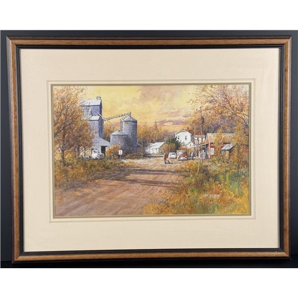 Ian Ramsay Farm Station Southern Idaho Painting