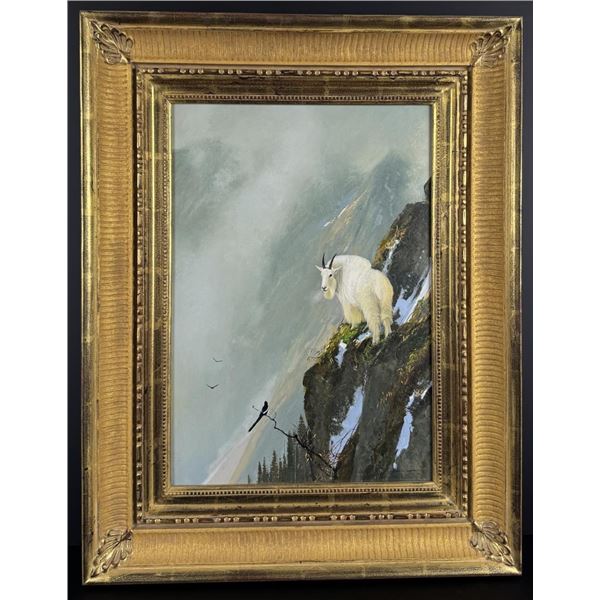 Michael Coleman The Visitor Mountain Goat Painting