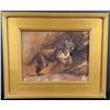 Image 1 : Greg Beecham Leaping Mountain Lion Painting