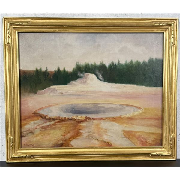 William Louis Sonntag Sr Yellowstone Park Painting