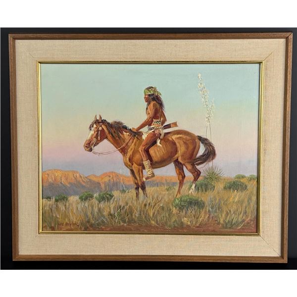 Joe Beeler Indian Scout Painting