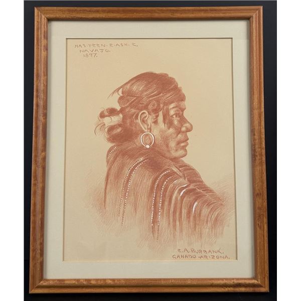 Elbridge Ayer Burbank Has Teen E Ash E Drawing