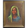 Image 1 : Harley Brown Indian Princess Pastel Drawing
