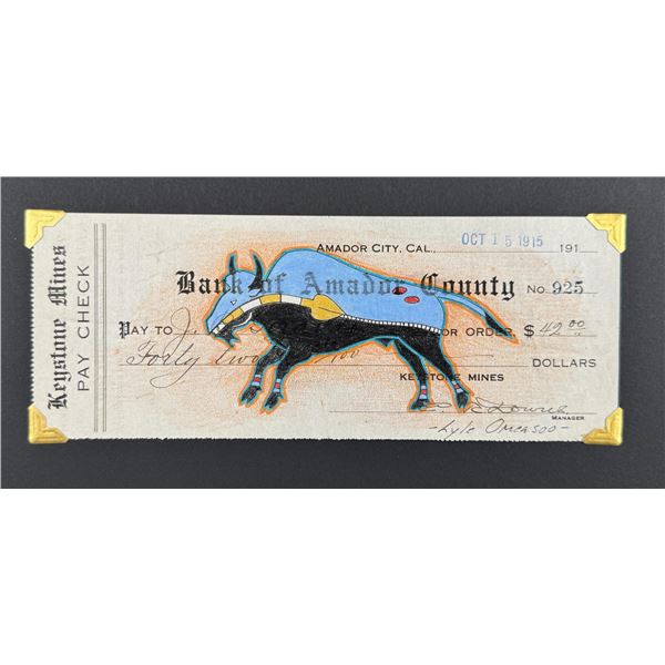 Lyle Omeasoo Blackfeet Montana Ledger Painting