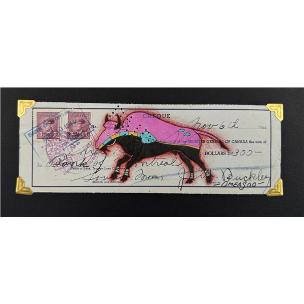 Lyle Omeasoo Blackfeet Montana Ledger Painting